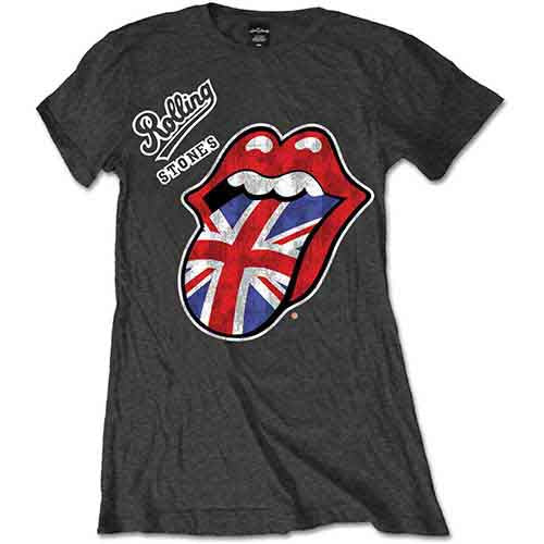 The Rolling Stones Vintage British Tongue Womens T Shirt
