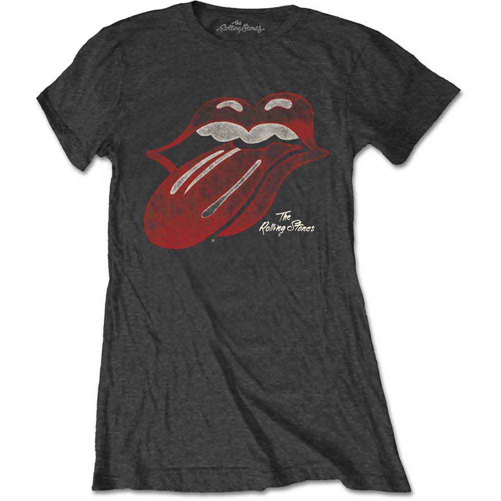 The Rolling Stones Vintage Tongue Logo Womens T Shirt