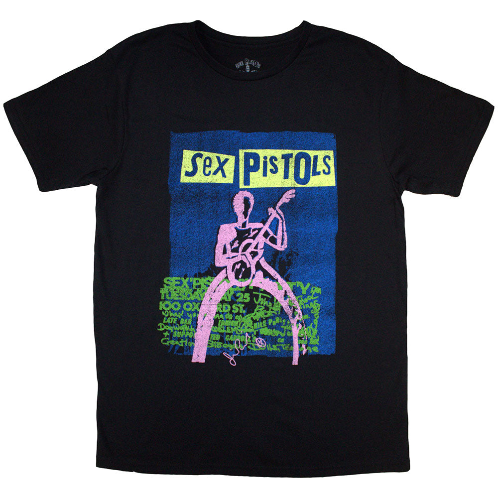 The Sex Pistols Guitar Cartoon Mens T Shirt