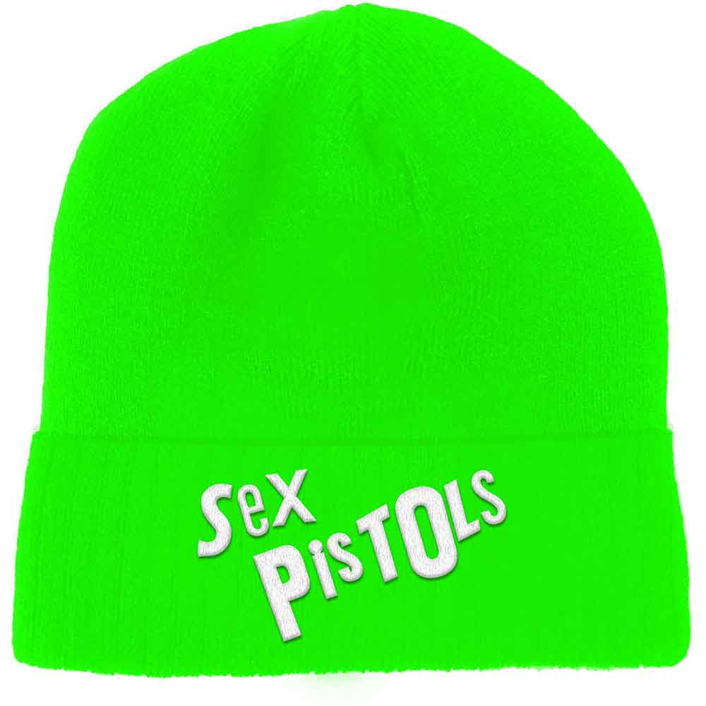 The Sex Pistols Logo Beanie Hat Green