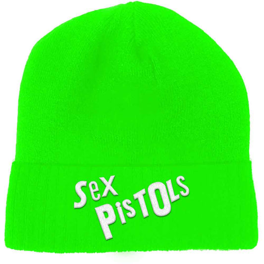 The Sex Pistols Logo Beanie Hat Green