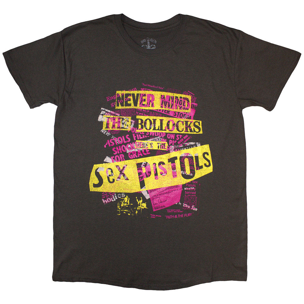 The Sex Pistols NMTB Text Overlay Mens T Shirt