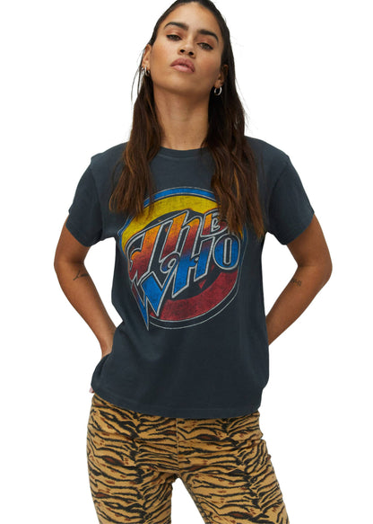 The Who USA Tour Womens Tee Band T Shirt Black by Daydreamer LA