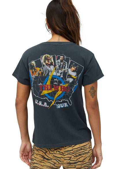 The Who USA Tour Womens Tee Band T Shirt Black by Daydreamer LA