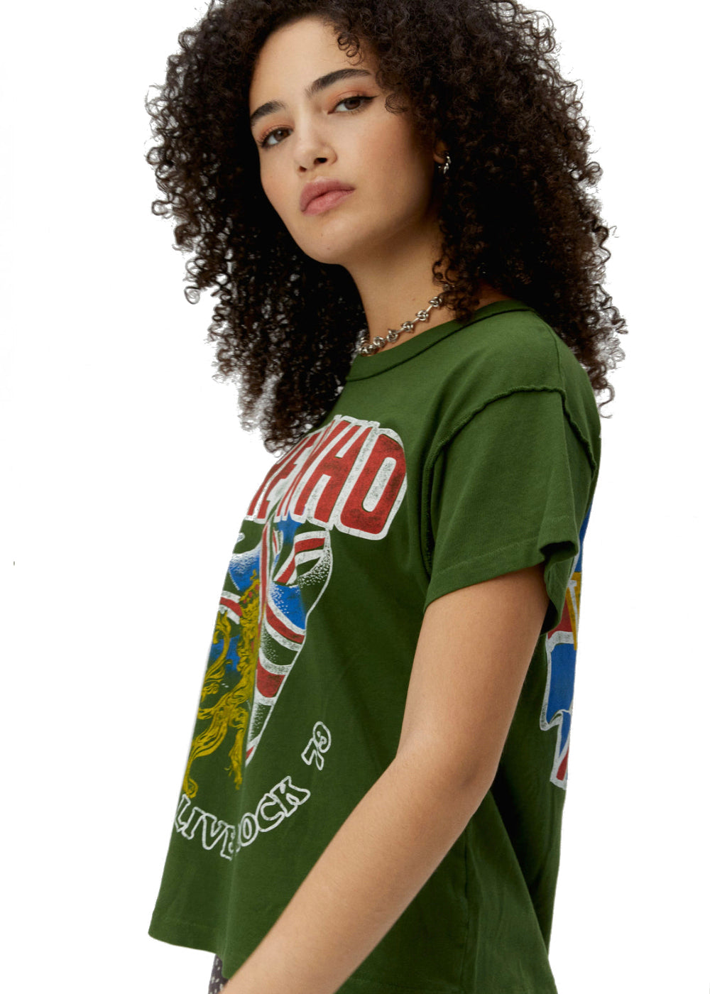The Who Long Live Rock Band Tee Womens T Shirt Green by Daydreamer LA