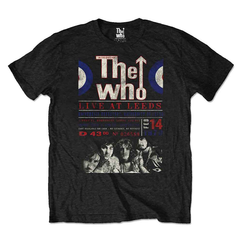 The Who Live At Leeds '70 Mens T Shirt