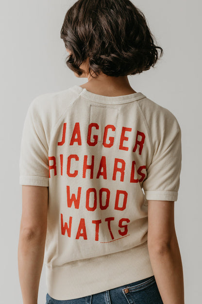 Rolling Stones Ivory Raglan Tee Womens T Shirt Ivory