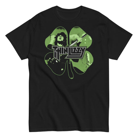 Thin Lizzy - 4 Leaf Icons T Shirt Black