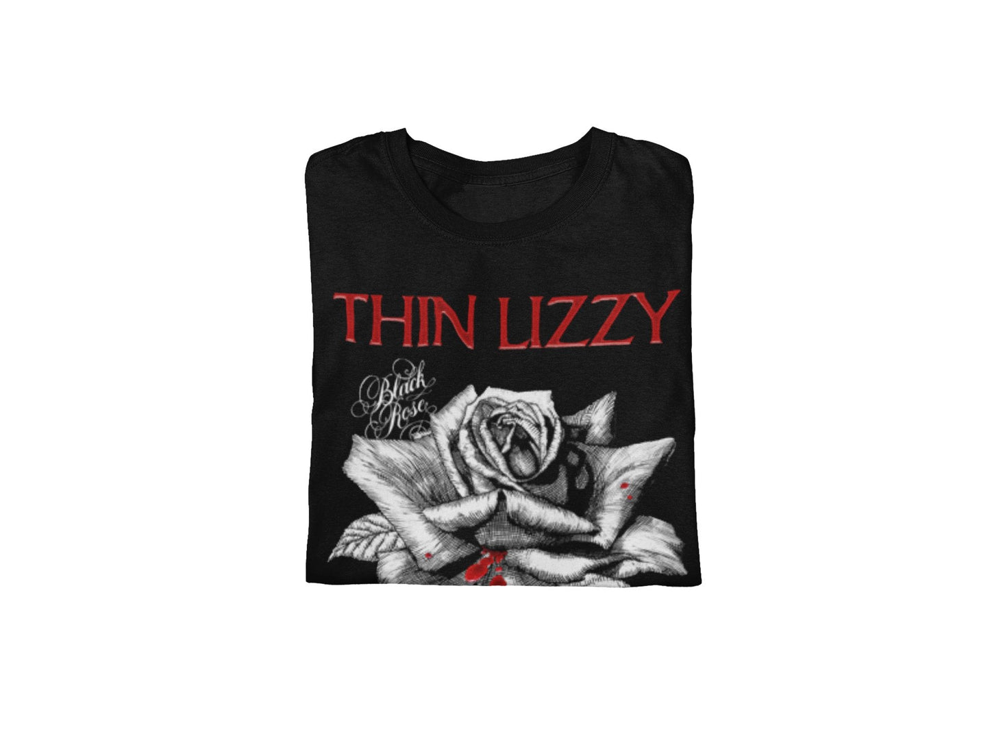 Thin Lizzy - Black Rose Jumbo Print T Shirt