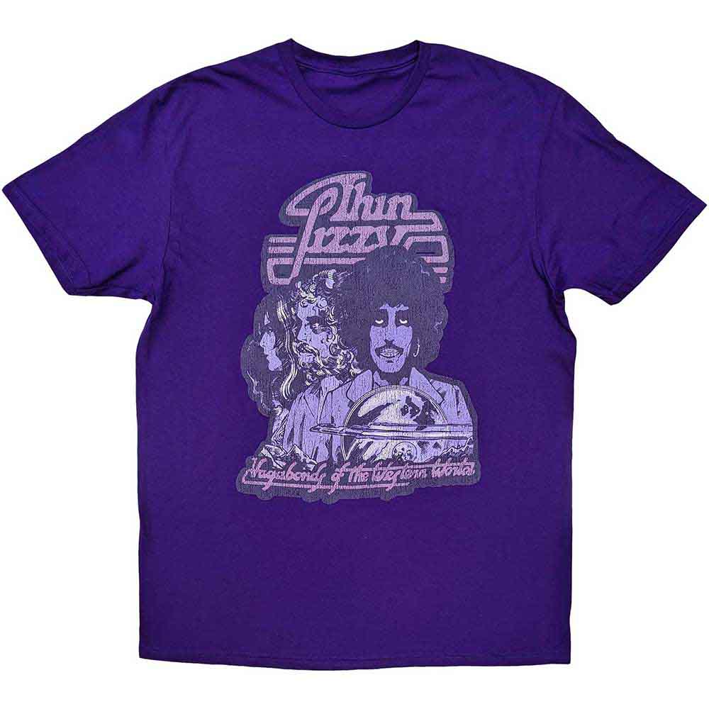 Thin Lizzy Vagabonds of the Western World Mono Distressed Mens T Shirt