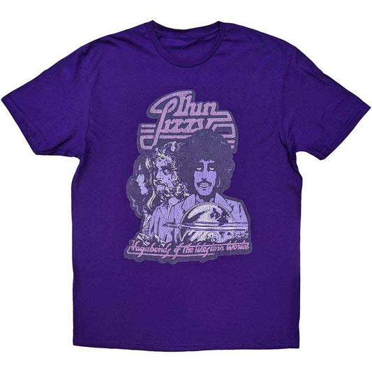 Thin Lizzy Vagabonds of the Western World Mono Distressed Mens T Shirt