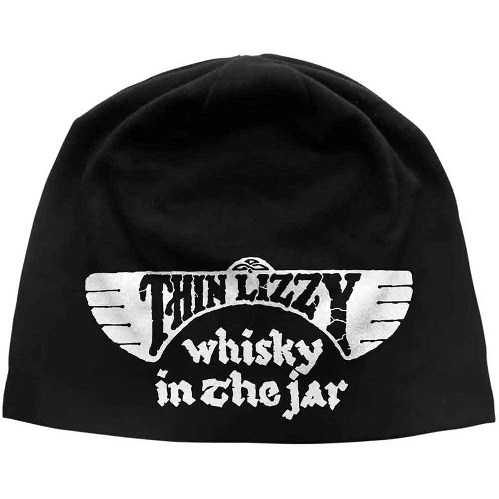 Thin Lizzy Whisky In The Jar JD Print Beanie Hat Black