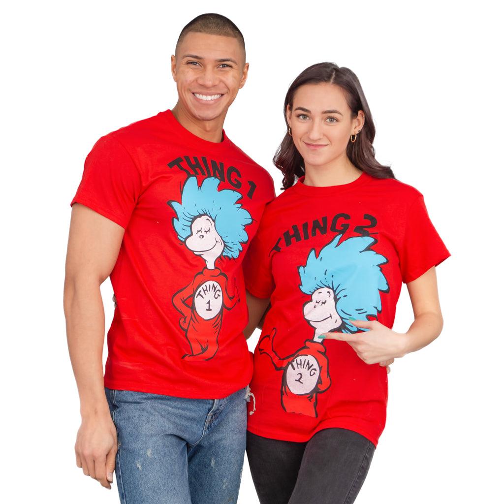 Thing 1 or Thing 2 Adult T Shirt