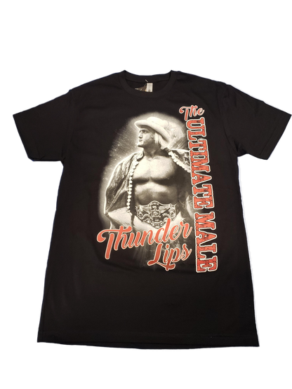 Hulk Hogan Thunder Lips The Ultimate Male Mens T Shirt Black