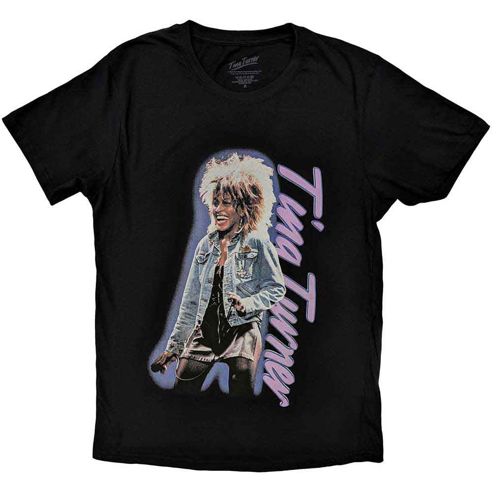 Tina Turner Vertical Logo Mens T Shirt