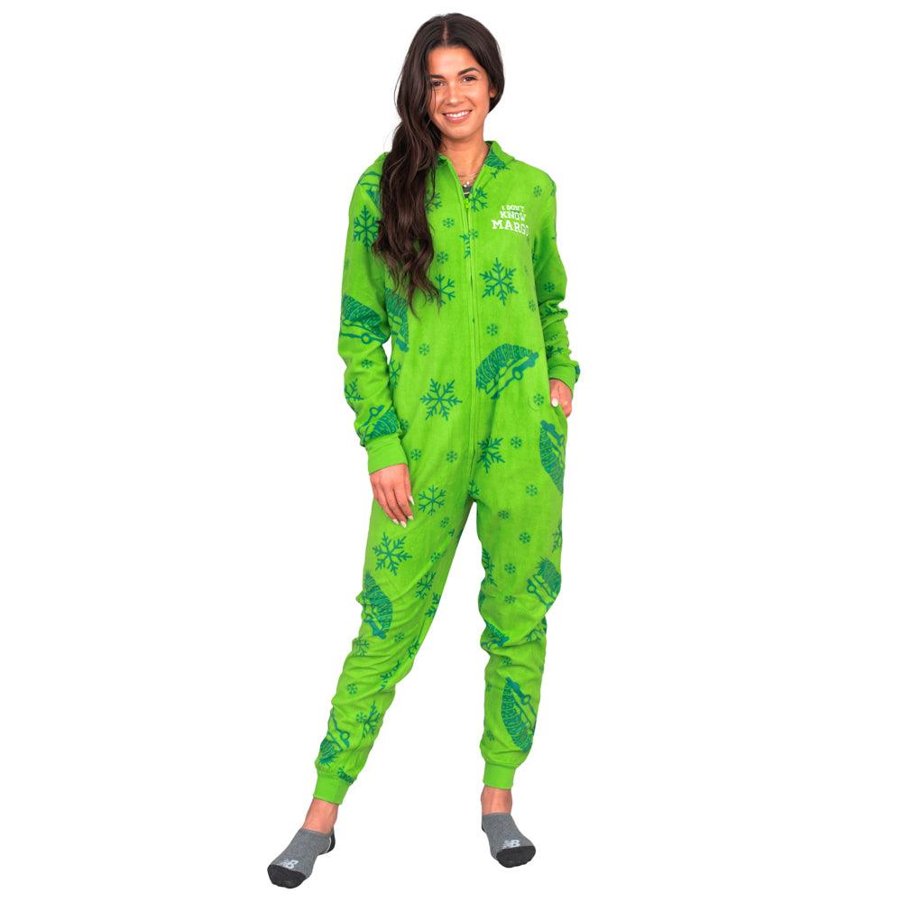 Todd and Margo Christmas Pajamas Jumpsuit Matching Couples Union Suit