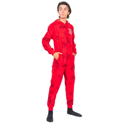 Todd and Margo Christmas Pajamas Jumpsuit Matching Couples Union Suit
