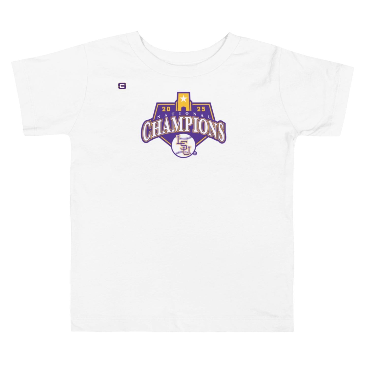 LSU Baseball National Championship Logo Toddler Tee Kids T Shirt White