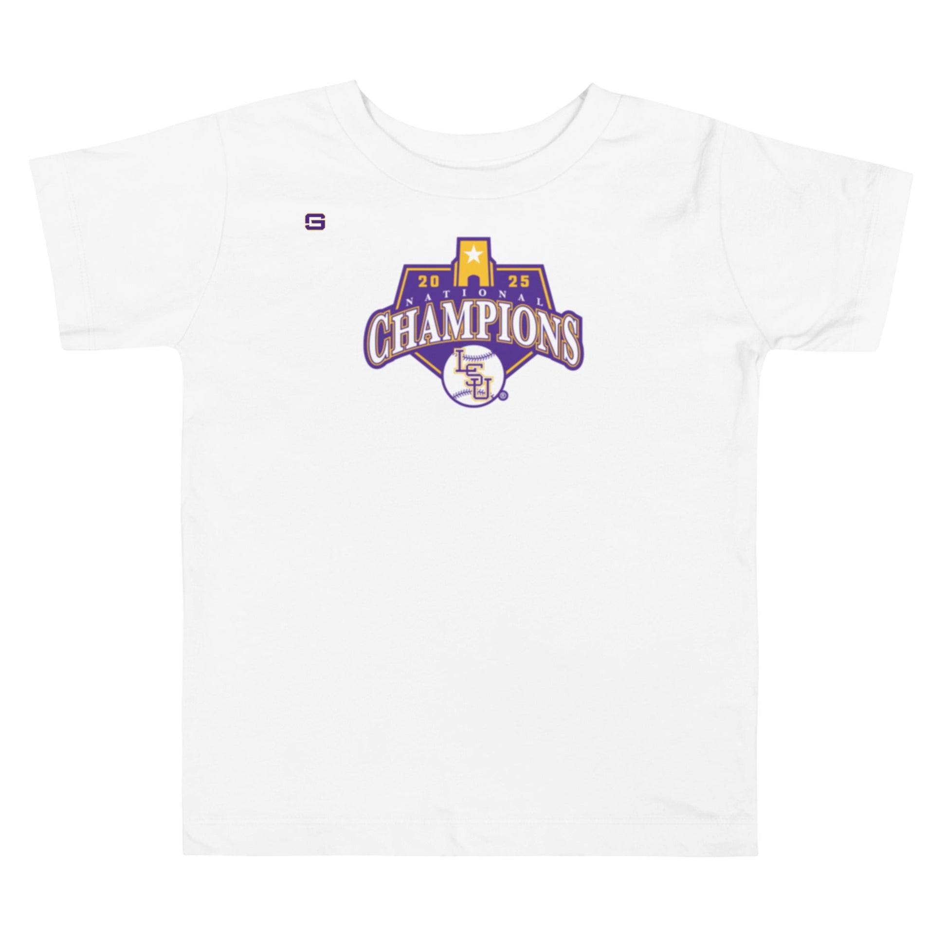 LSU Baseball National Championship Logo Toddler Tee Kids T Shirt White