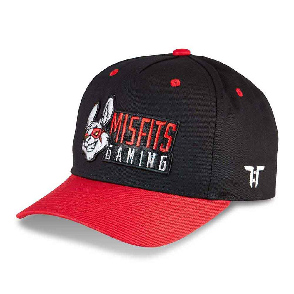 Tokyo Time Misfits Gaming Red Peak Hat Black, Red