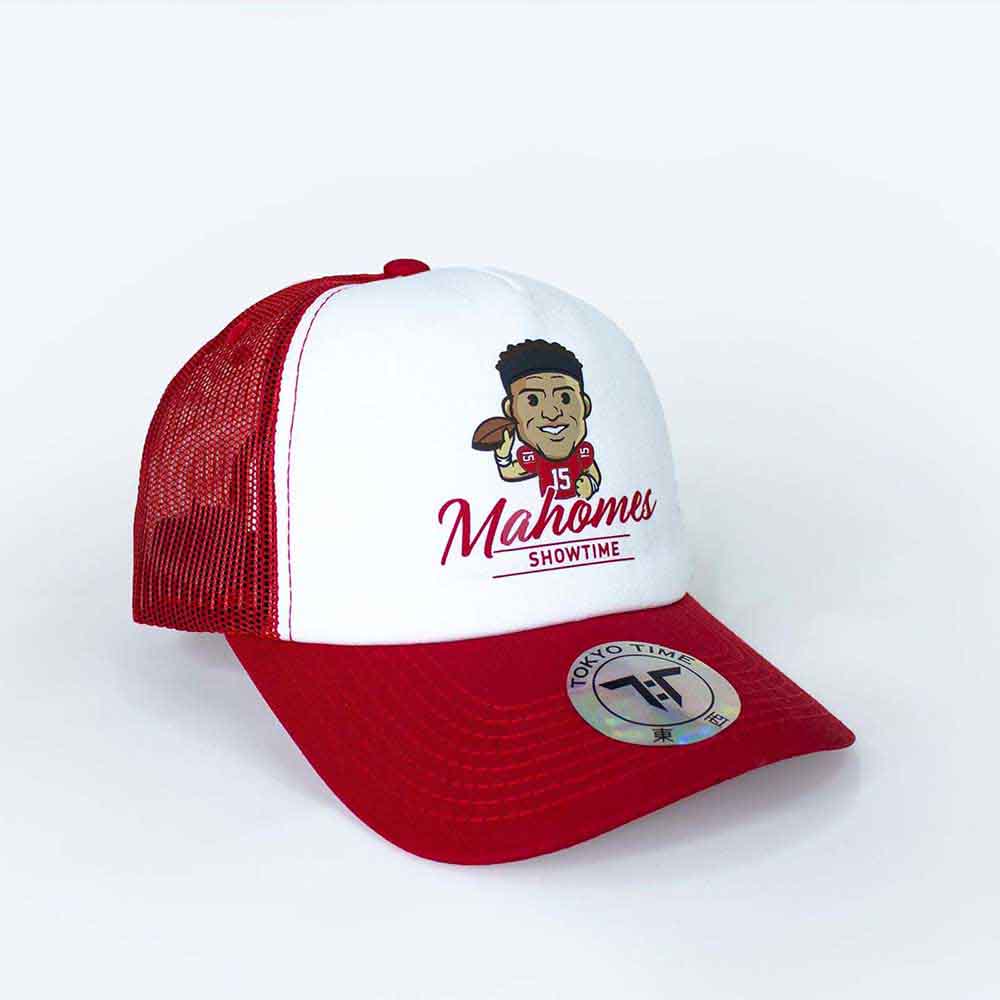 Tokyo Time Patrick Mahomes NFLPA Emoji Hat White, Red