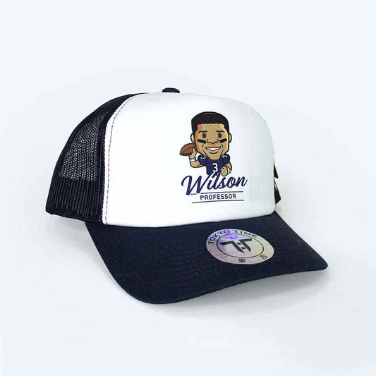 Tokyo Time Russell Wilson NFLPA Emoji Hat White, Blue