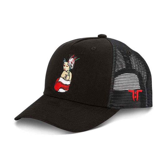 Tokyo Time Tattoo Geisha Hat Black