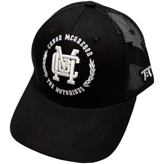 Tokyo Time UFC McGregor White Wreath Logo Hat Black