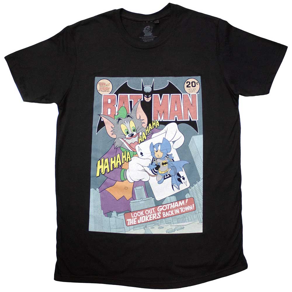 Tom & Jerry Batman Comic Mens T Shirt