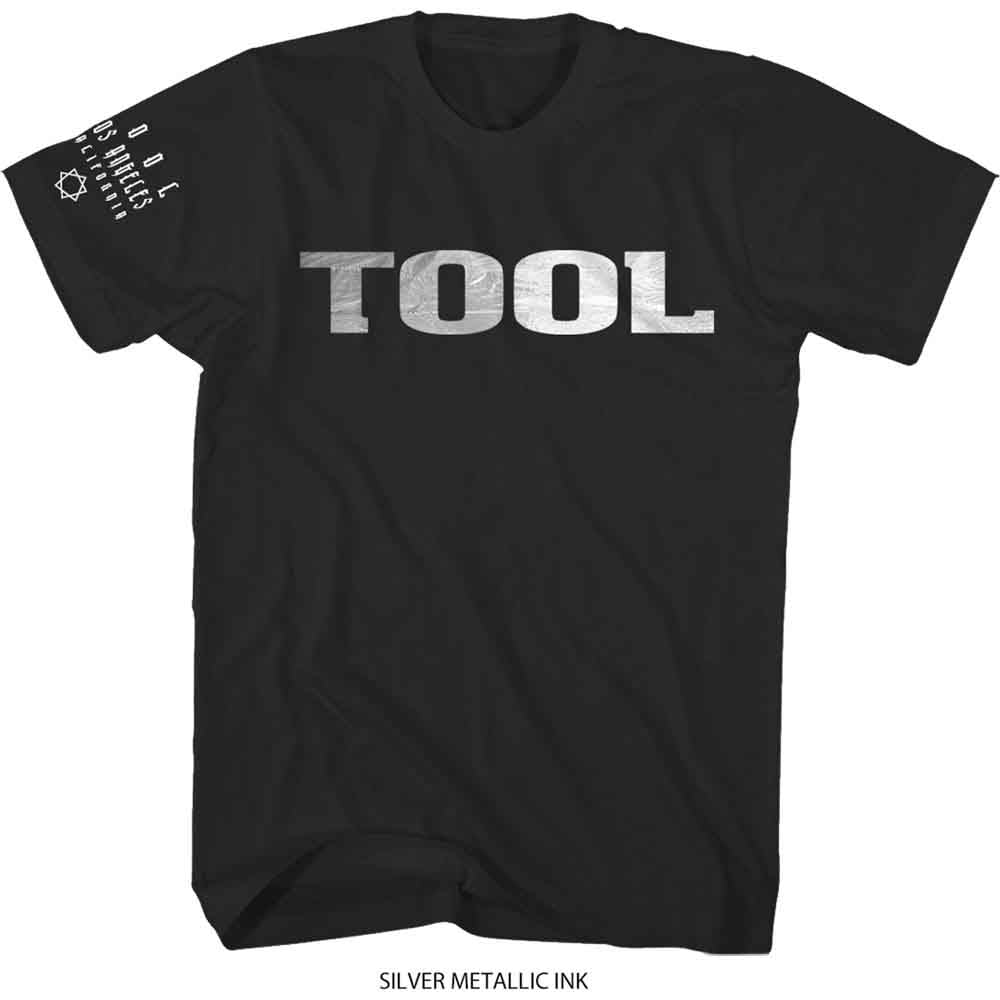 Tool Metallic Silver Logo Mens T Shirt