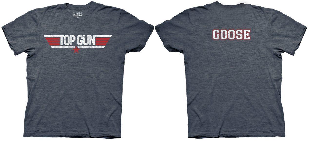 Top Gun Logo and Goose Name T Shirt