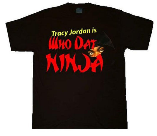Tracy Jordan Ninja Adult Black T Shirt