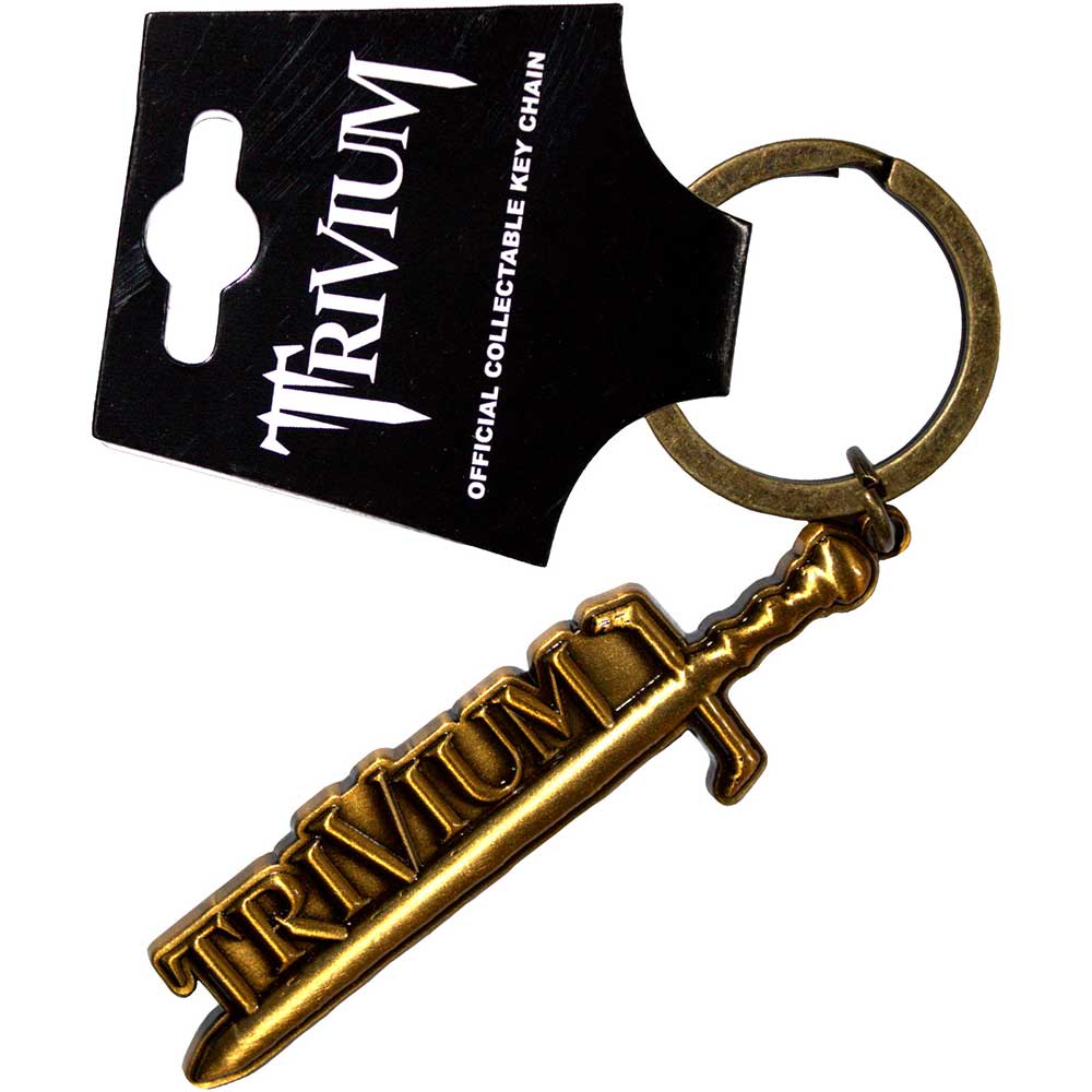 Trivium Gold Sword Keychain