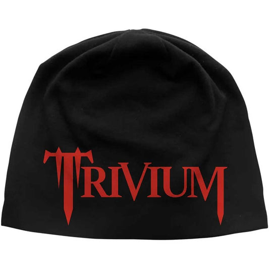 Trivium Logo JD Print Beanie Hat Black