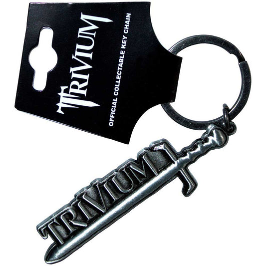 Trivium Silver Sword Keychain