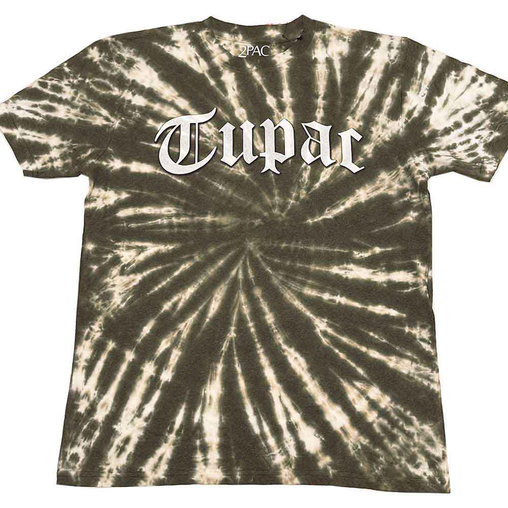 Tupac Gothic Logo Mens T Shirt
