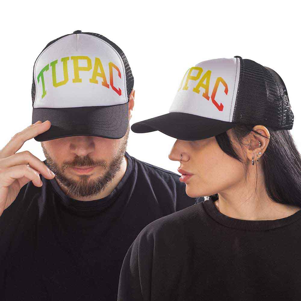 Tupac Gradient Logo Hat Black, White