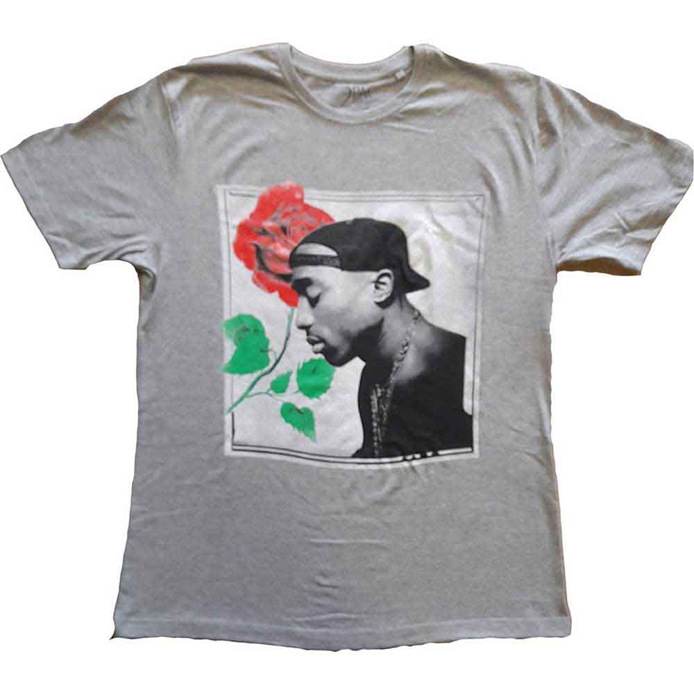 Tupac Rose Mens T Shirt