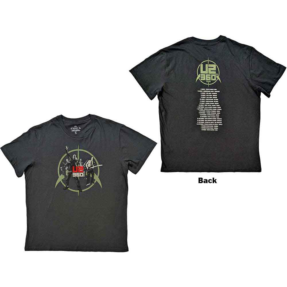 U2 360 Degree Tour 2010 Band Photo Mens T Shirt