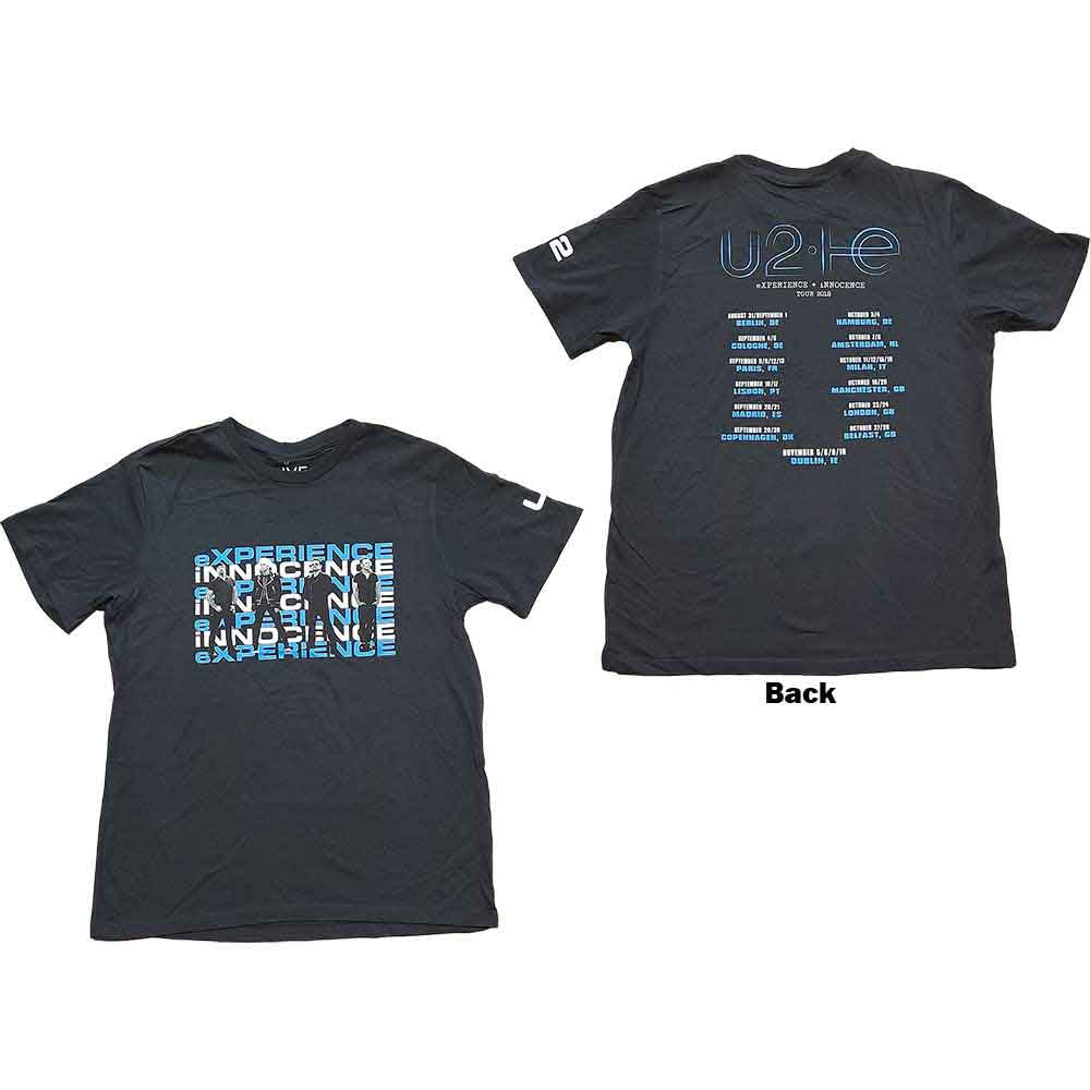 U2 Repeat Logo Mens T Shirt