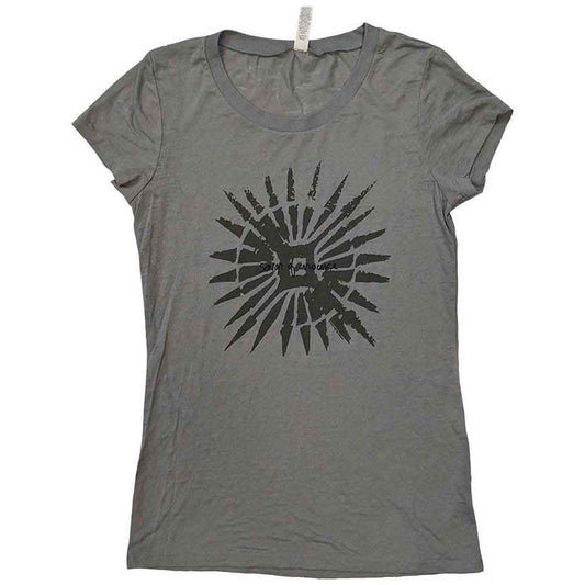 U2 Songs of Innocence Disc Art Womens T Shirt Grey