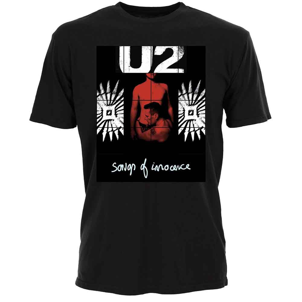 U2 Songs of Innocence Red Shade Mens T Shirt