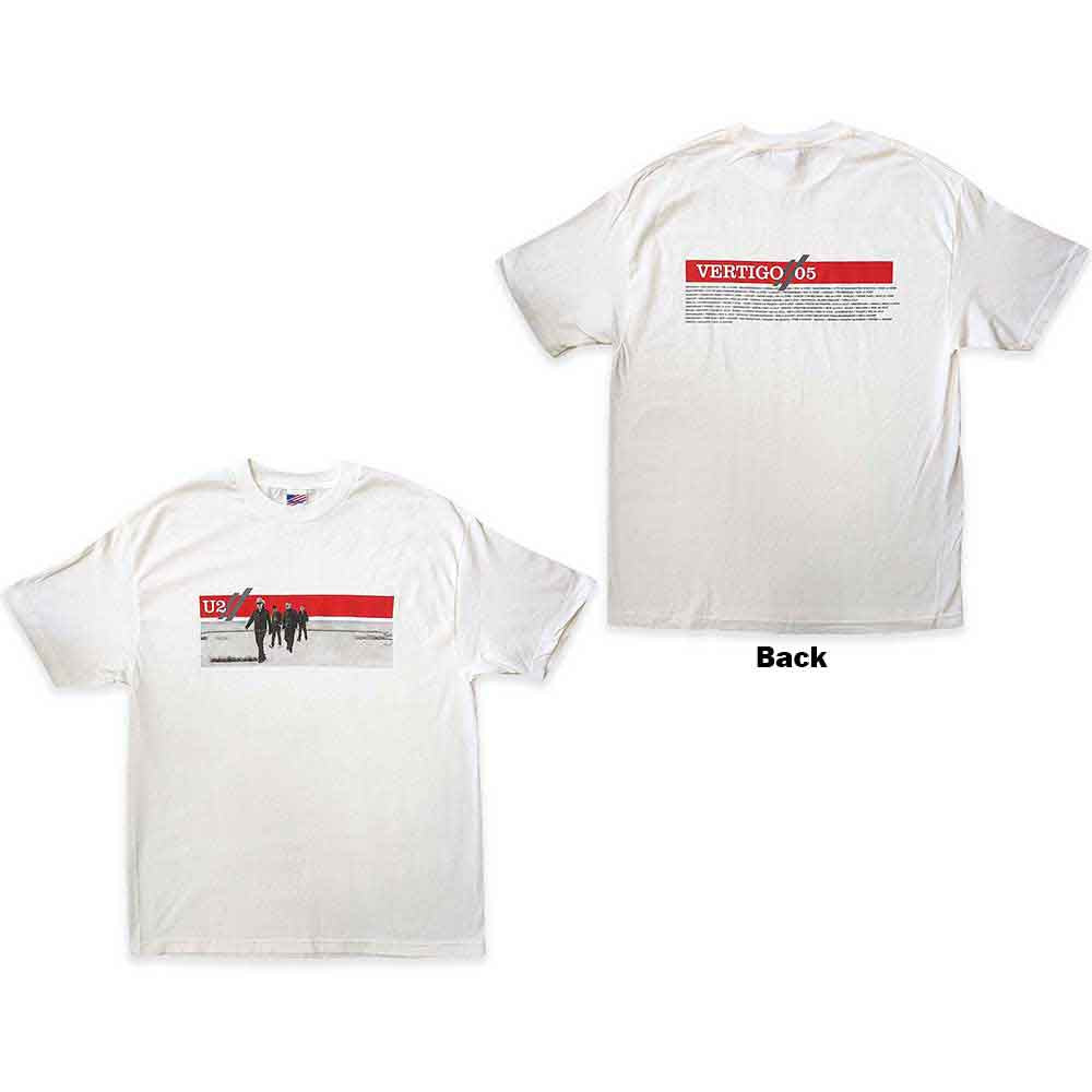 U2 Vertigo 2005 Band Photo Mens T Shirt