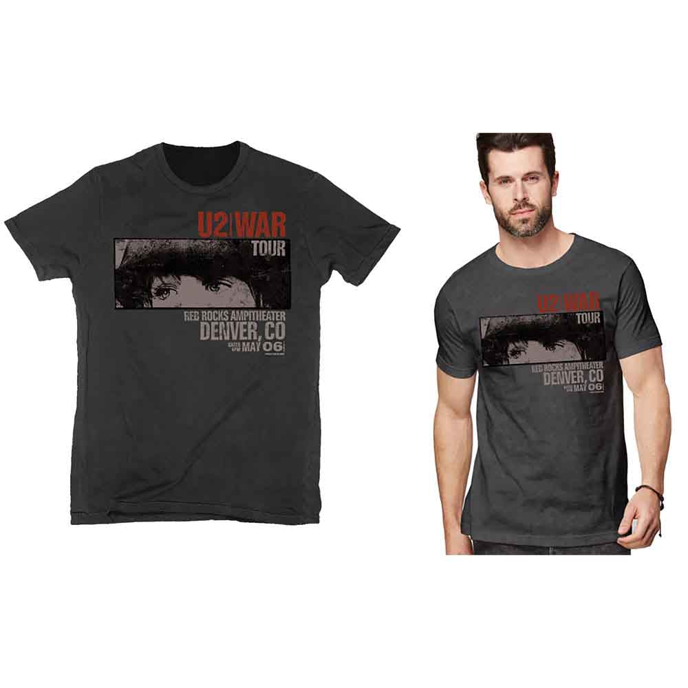 U2 War Red Rocks Mens T Shirt