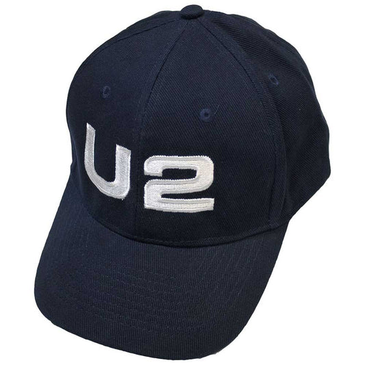 U2 White Logo Hat Blue