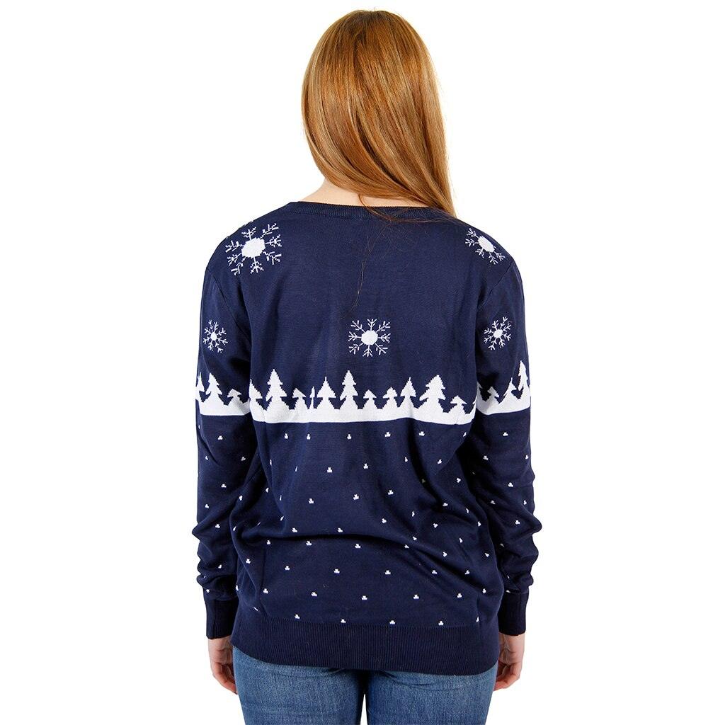 Ugly Christmas Sweater Humping Reindeer and Snow Sweater
