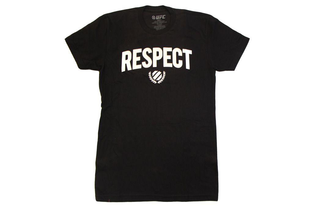 Ultimate Fighting Championship UFC Respect Adult Black T Shirt