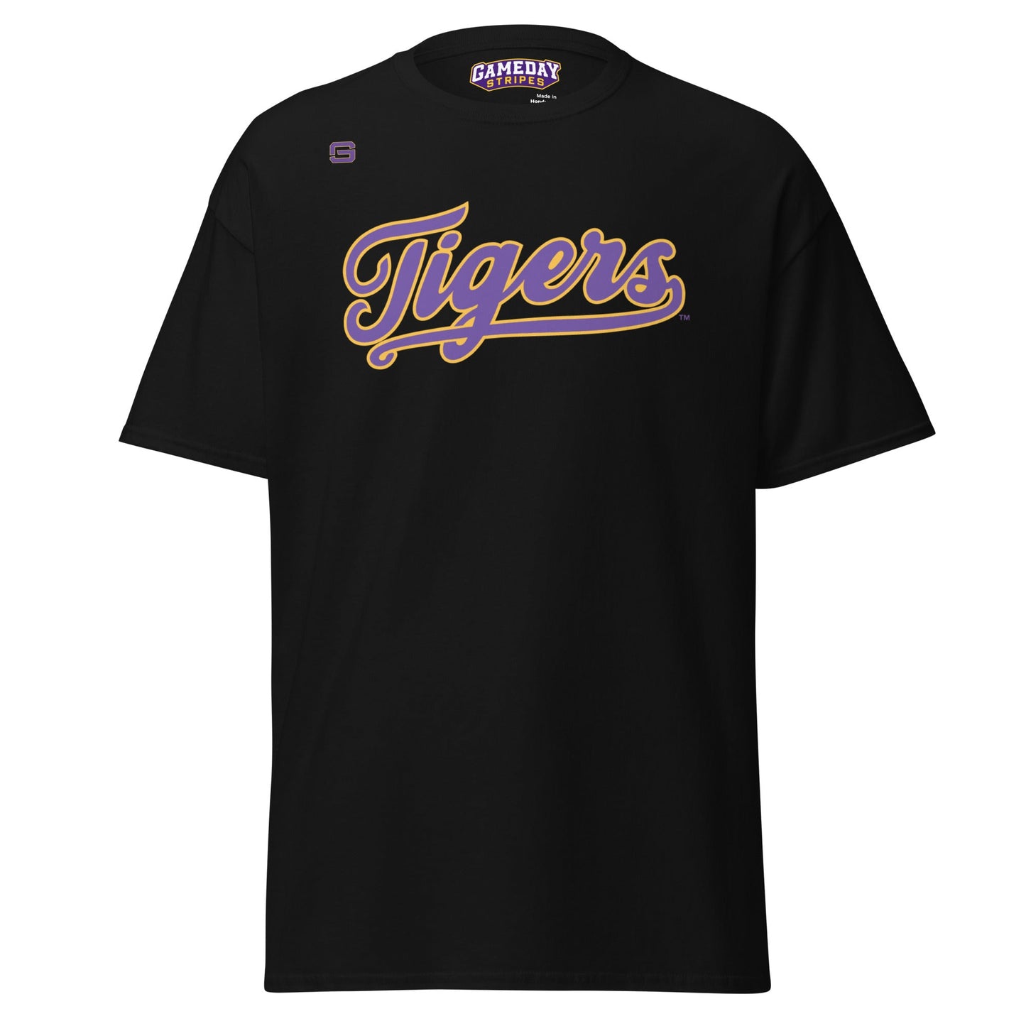LSU Baseball Tigers Script T-Shirt