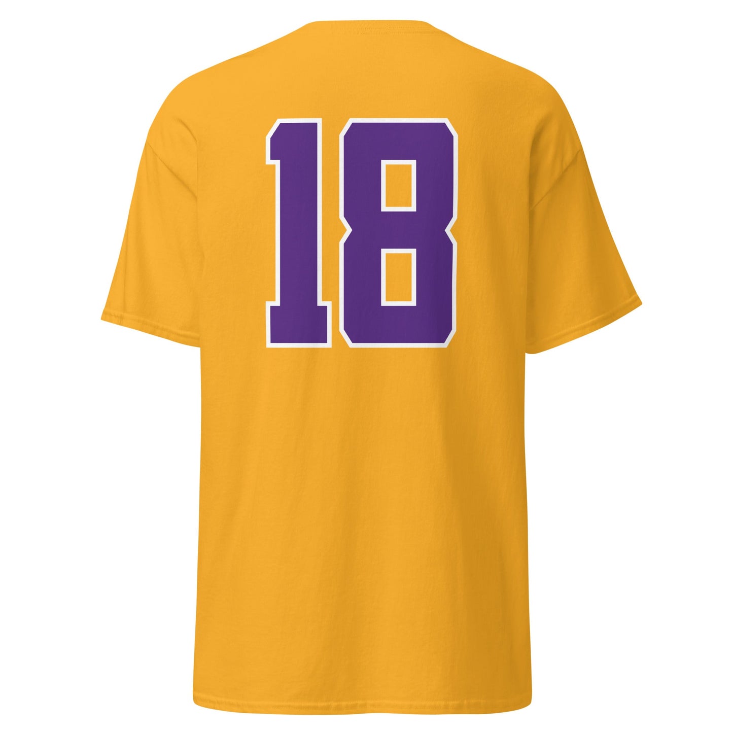 LSU Football 18 Mens T Shirt Gold