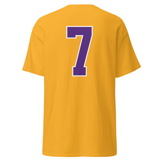 LSU Football 7 Mens T Shirt Gold
